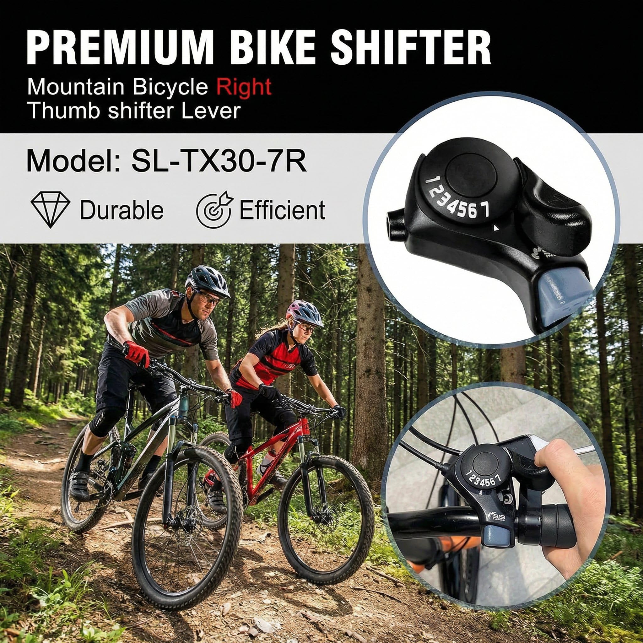 Amazon.com : SOONHUA Bike Shifter SL-TX30-3x7, 1 Pair Bike Thumb